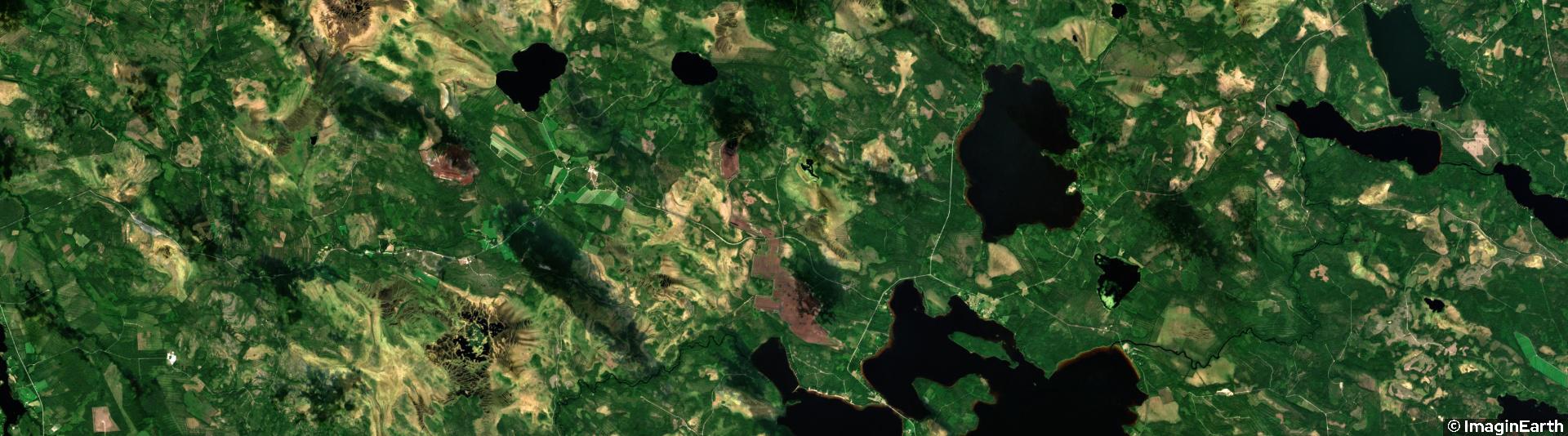voyager en europe du nord, photo satellite, finlande