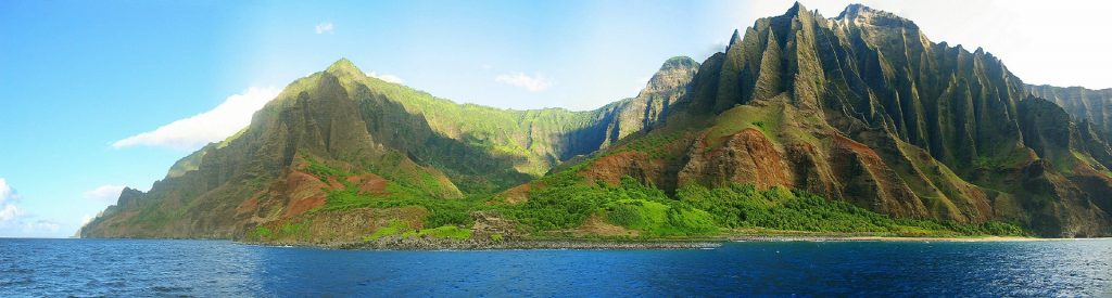 Panorama of Kauai in Hawaii