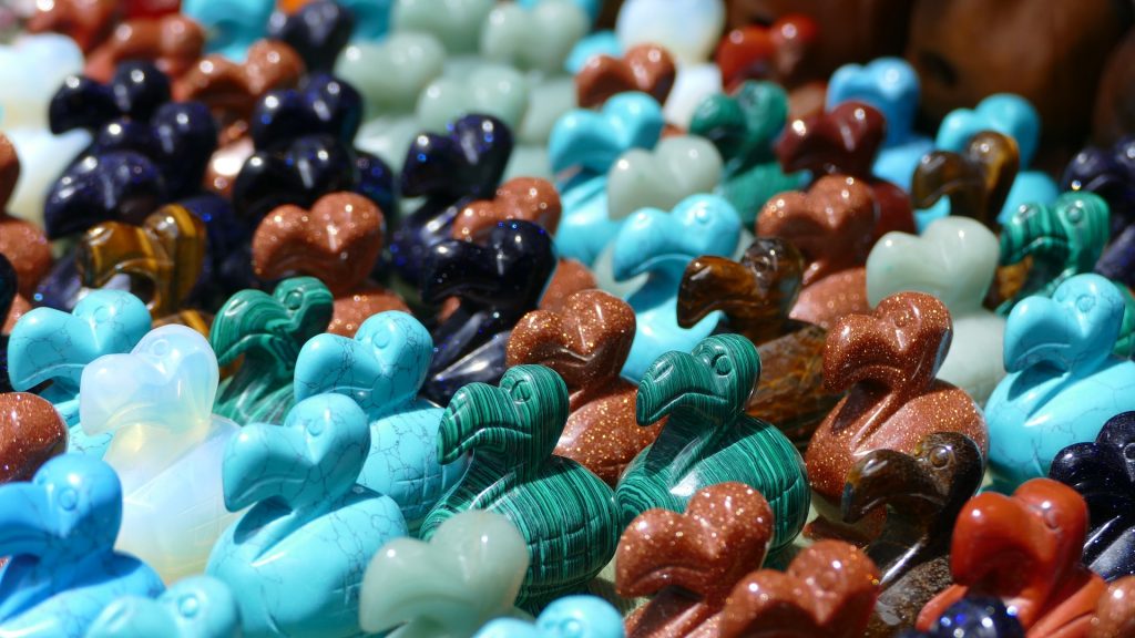 Souvenirs sur le marché de Port-Louis