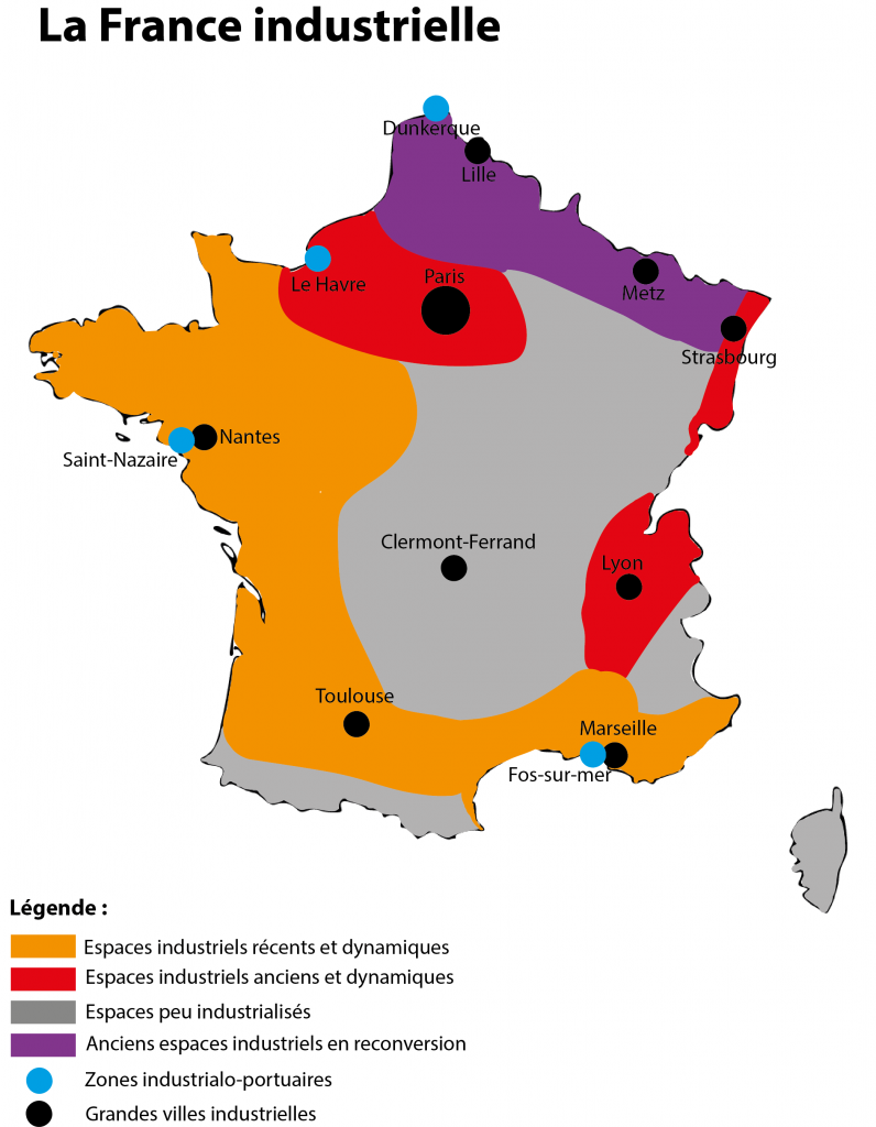 L'espace industriel français © Flockeo